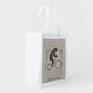 Grizzly Bear Cycling — “Grizzly Gears Cycle Club” Grocery Bag