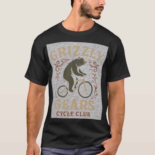 Grizzly Bear Cycling — “Grizzly Gears Cycle Club T-Shirt (Front)