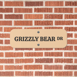 GRIZZLY BEAR DRIVE STREET SIGN