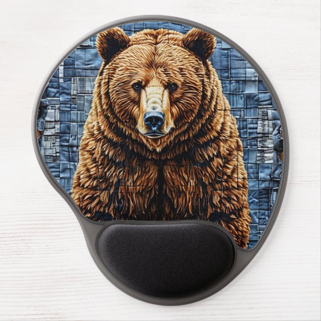 Grizzly bear gel mouse pad (Front)