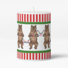 Grizzly Bear Holiday Candle