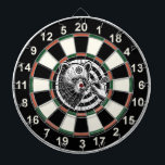 Grizzly Bear in Forest Design Dart Board<br><div class="desc">A majestic grizzly bear in a forest,  framed by a bold circular target.</div>