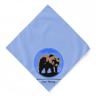 Grizzly Bear in Winter  - Original Wildlife Art Bandana
