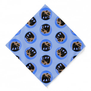 Grizzly Bear in Winter  - Original Wildlife Art Bandana
