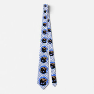 Grizzly Bear in Winter - Original Wildlife Art Neck Tie