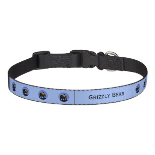 Grizzly Bear in Winter  - Original Wildlife Art Pe Pet Collar