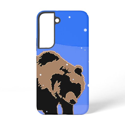Grizzly Bear in Winter  - Original Wildlife Art Samsung Galaxy S22 Case