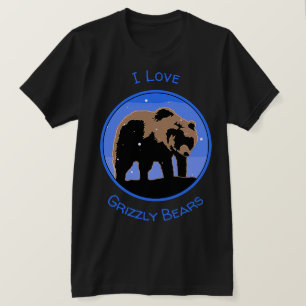 Grizzly Bear in Winter - Original Wildlife Art T-Shirt