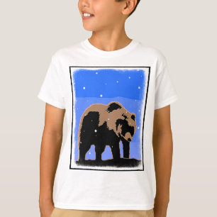 Grizzly Bear in Winter - Original Wildlife Art T-Shirt