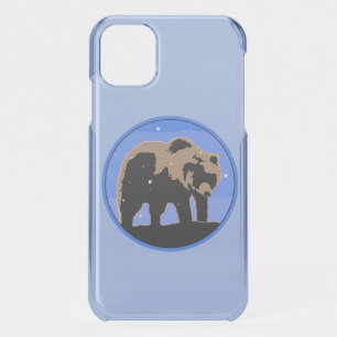 Grizzly Bear in Winter  - Original Wildlife Art iPhone 11 Case