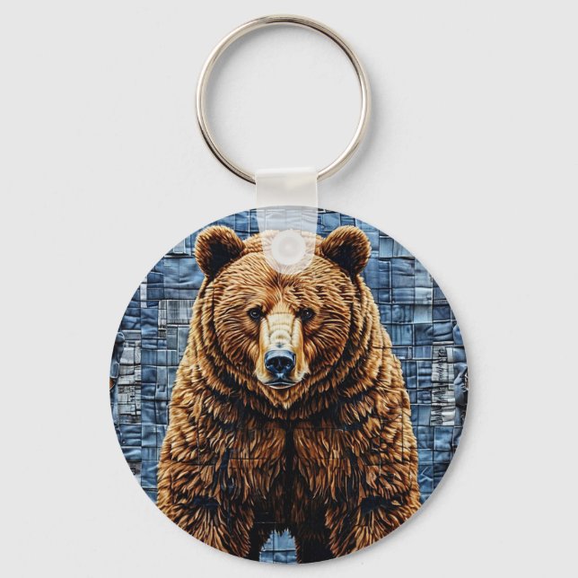 Grizzly bear keychain (Front)