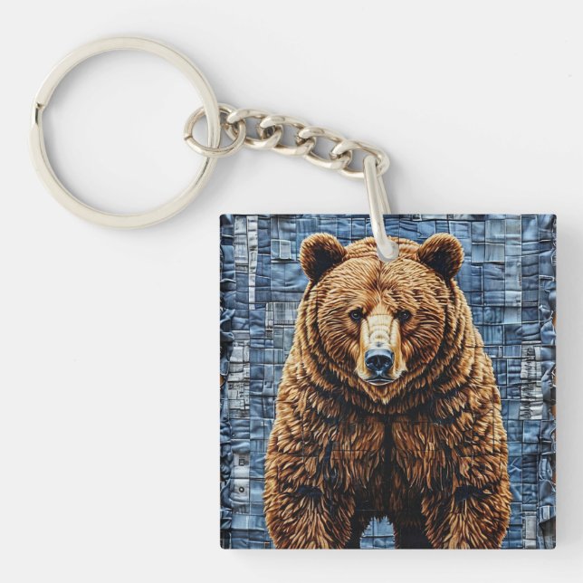 Grizzly bear keychain (Front)