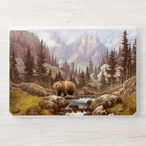 Grizzly Bear Landscape HP Laptop Skin