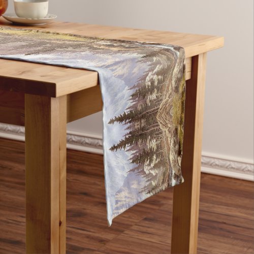 Grizzly Bear Landscape Long Table Runner