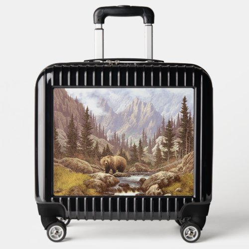 Grizzly Bear Landscape Pilot Case Luggage