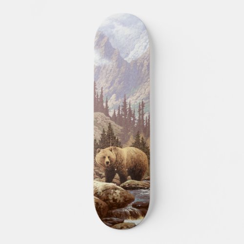 Grizzly Bear Landscape Skateboard