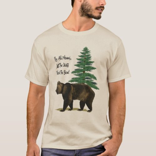 Grizzly Bear Mens Funny T_Shirt