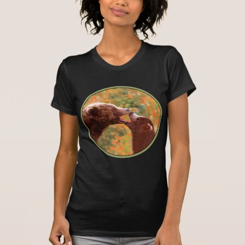 Grizzly Bear Mom and Cub Painting _ Wildlife Art T_Shirt