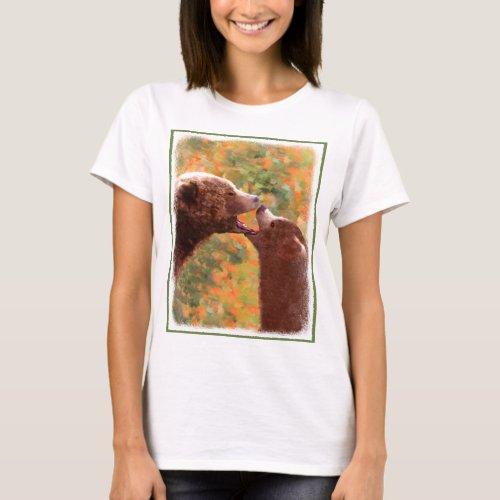 Grizzly Bear Mom and Cub Painting _ Wildlife Art T_Shirt
