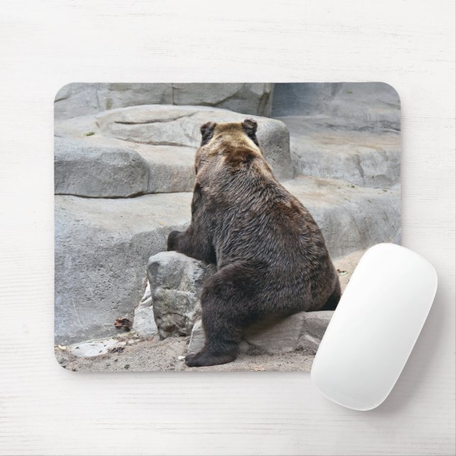 Grizzly Bear Mouse Pad (With Mouse)