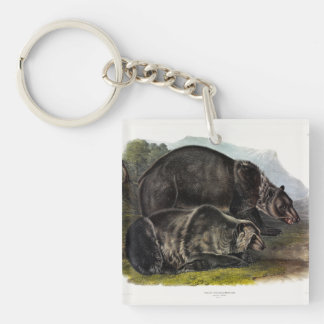 Grizzly Bear (North American Brown Bear) - Audubon Keychain
