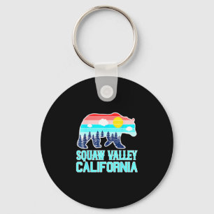 Grizzly bear olympic valley california vintage keychain