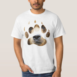 Grizzly Bear paw face tee
