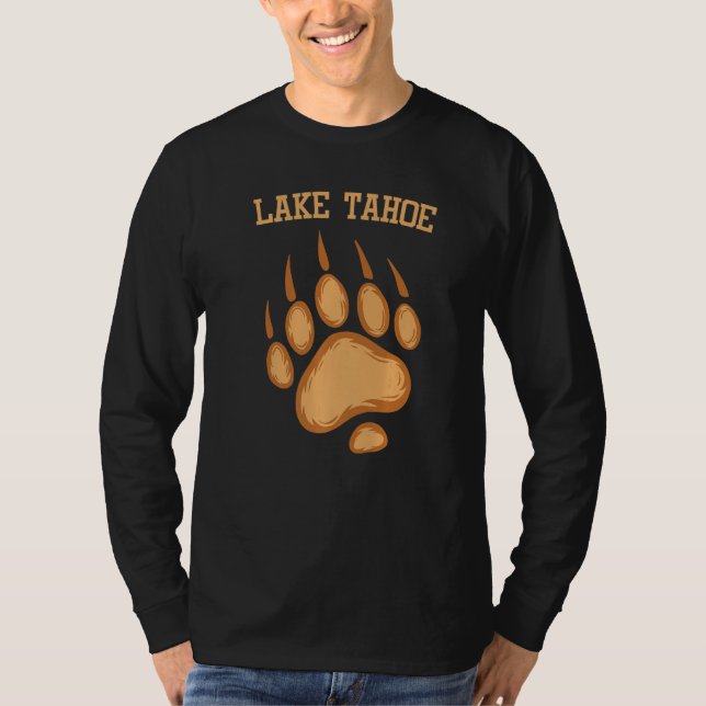 Grizzly Bear Paw Lake Tahoe T-Shirt (Front)