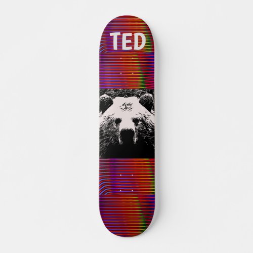 GRIZZLY BEAR PERSONALIZED CUSTOM SKATEBOARDS