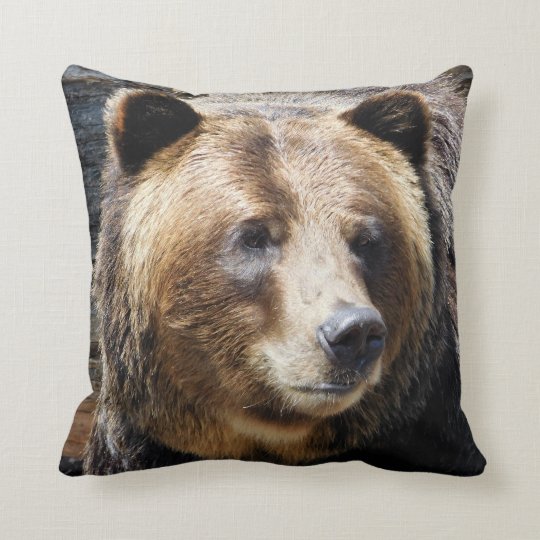 grizzly bear pillow