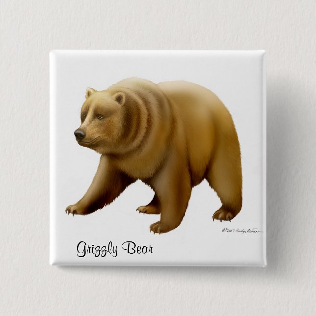 Grizzly Bear Pin (Front)