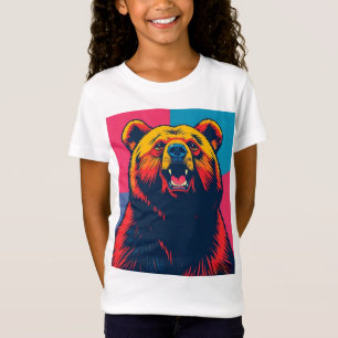 Grizzly Bear Pop Art  T-Shirt