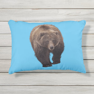 GRIZZLY BEAR PORCH OR CABIN PILLOW