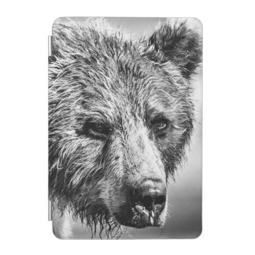 Grizzly bear portrait iPad mini cover