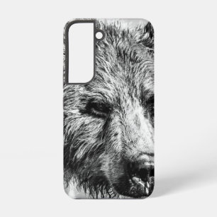 Grizzly bear portrait samsung galaxy s22 case