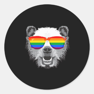 Grizzly Bear Pride Classic Round Sticker
