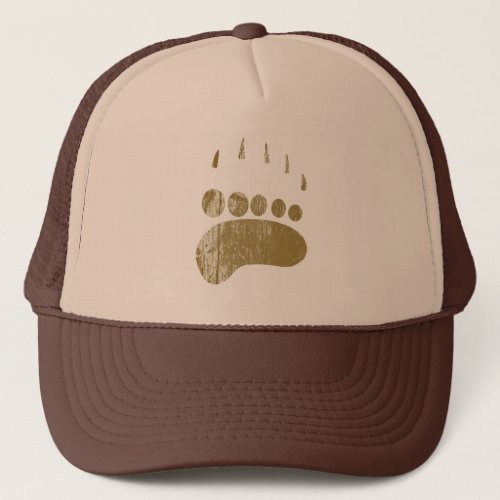 Grizzly Bear Print Trucker Hat