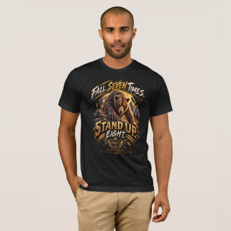 Grizzly Bear Resilience Motivational T-Shirt