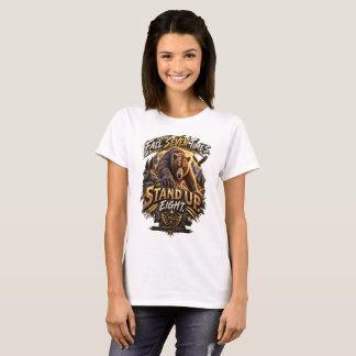 Grizzly Bear Resilience Motivational T-Shirt