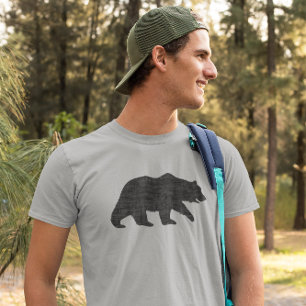 Grizzly Bear Silhouette   Wild Animal   Wildlife T-Shirt
