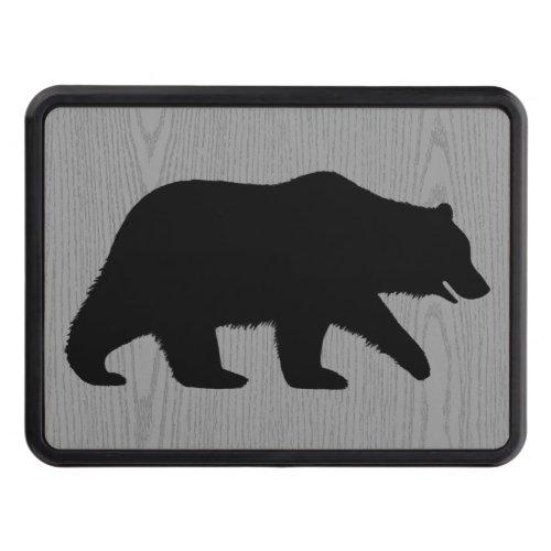 Grizzly Bear Silhouette Wilderness Explorers Trailer Hitch Cover