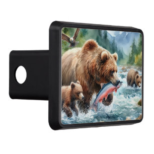 Grizzly Bear Tow Trailer hitch Cover