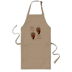 GRIZZLY BEAR TRACKS LONG APRON