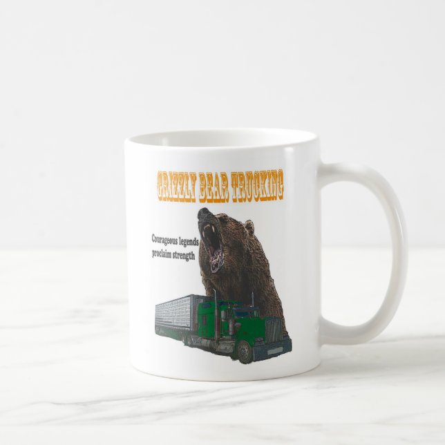 Grizzly Bear Trucking Coffee Mug (Right)