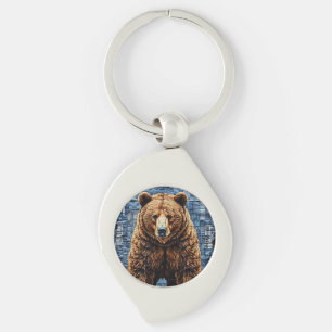 🐻 Grizzly Bear Wild Nature Wildlife Accessory 🐻 Keychain
