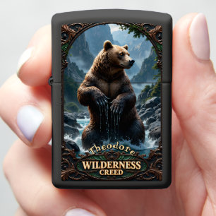 Grizzly Bear Wilderness Creed Zippo Lighter