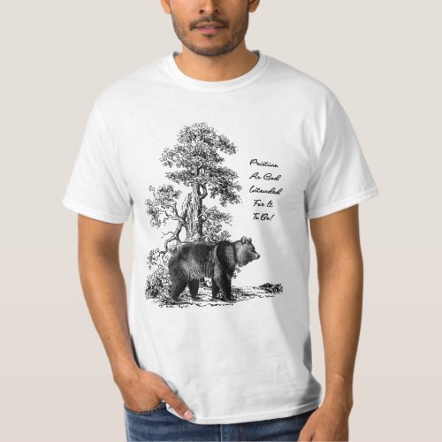 Grizzly Bear Wildlife Nature Mens T_Shirt
