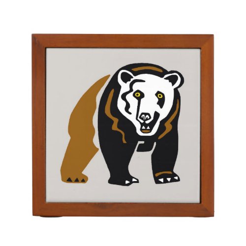  Grizzly BEAR _ Wildlife warrior _ Nature _ Desk Organizer