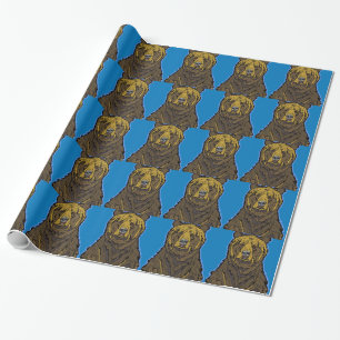 Grizzly Bear Wrapping Paper