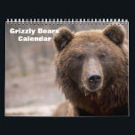 Grizzly Bears 2025 Calendar<br><div class="desc">This 2025 wall calendar feature is Grizzly Bears photography.</div>